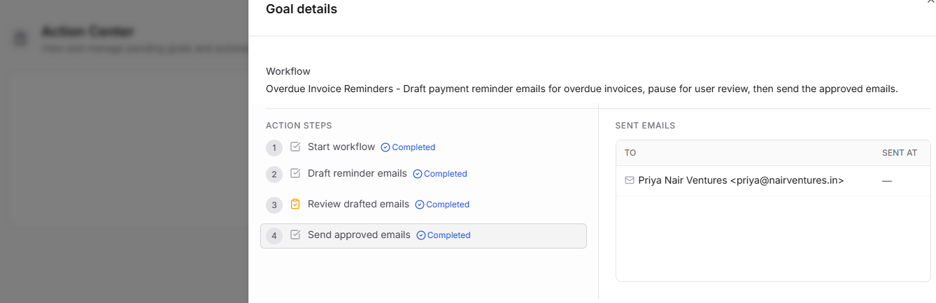 Send approved reminders